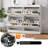 41" Wide Entryway Shoe Storage Cabinet with 4 Flip Drawers, Narrow Freestanding Wooden Organizer Shoes Rack for Hallway, Foyer, Mudroom, White