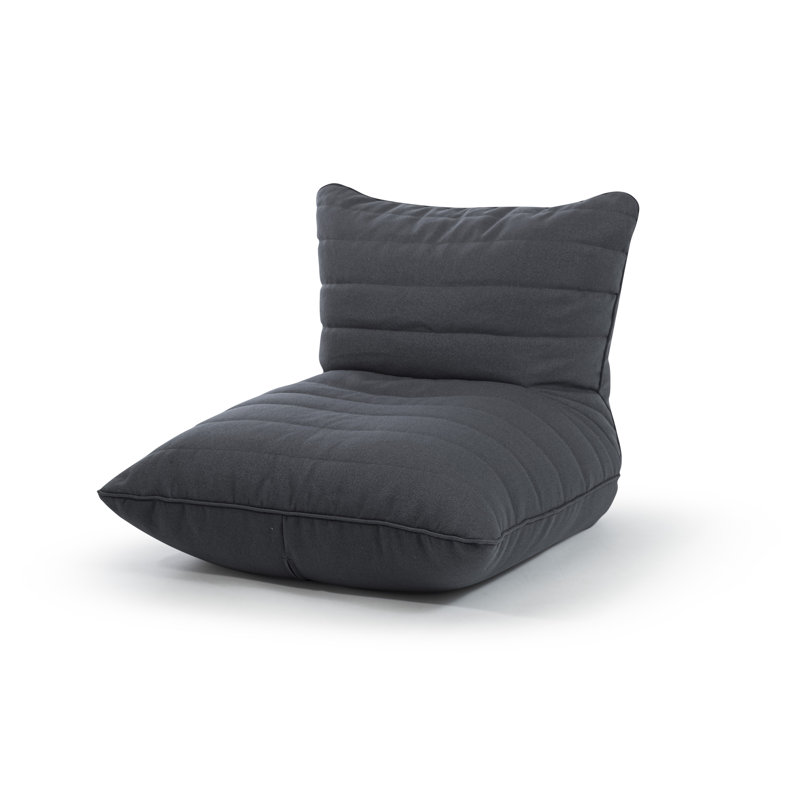 Fauteuil à billes classique en toile, Toile gris anthracite
