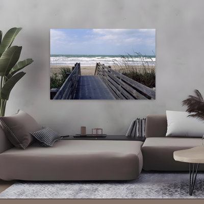 Boardwalk On The Beach Nokomis Sarasota County Abstract Contemporary Beach Landscape Art
