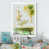 Toile avec cadre blanc