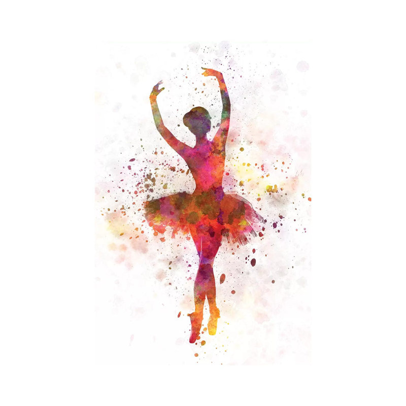 Ballerina Dancing X by Paul Rommer - Wrapped Canvas Print, 66.04cm H x 45.72cm W x 1.91cm D