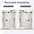 Marlowe Frameless Single Sliding Shower Door With Tempered Glass And Stainless Steel Rollers-123044015-123044014