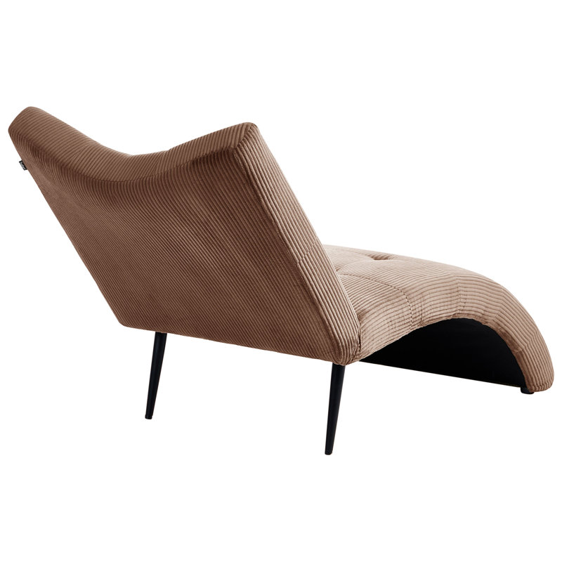 QUILLY Upholstered Chaise Lounge, Beige