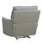 Fauteuil inclinable électrique en cuir gris clair, inclinable de cinéma maison avec appui-tête électrique réglable et charge USB