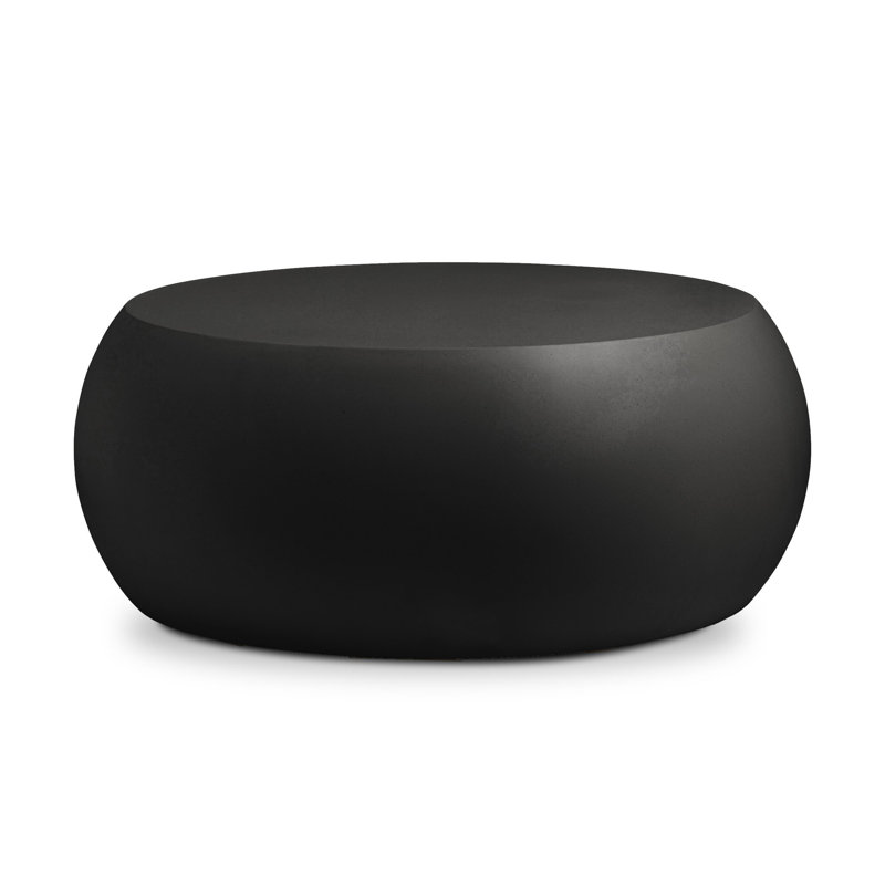 West Coffee Table - Ivory Clay, Black