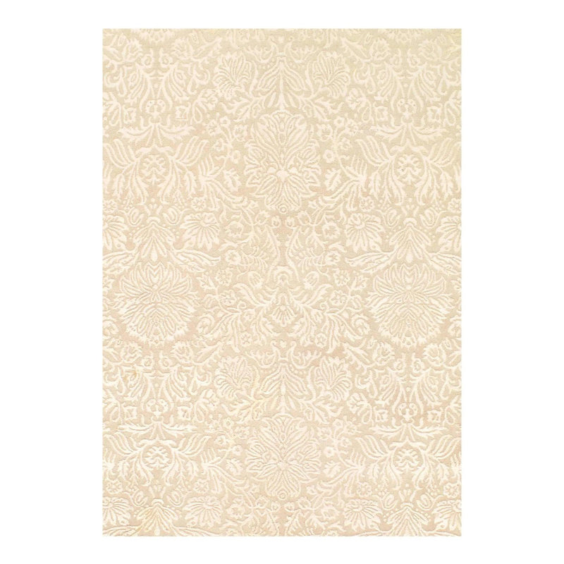 Floral Area Rug in Ivory