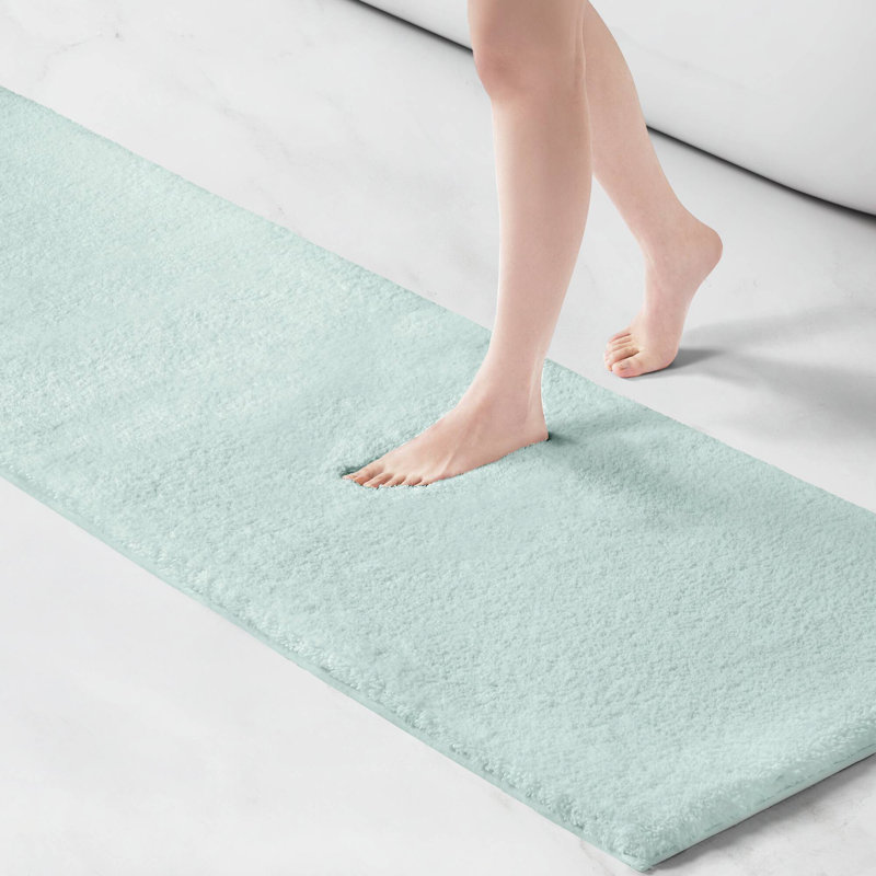Marshmallow Bath Rug Collection, Single- 72" L x 24" W, Green