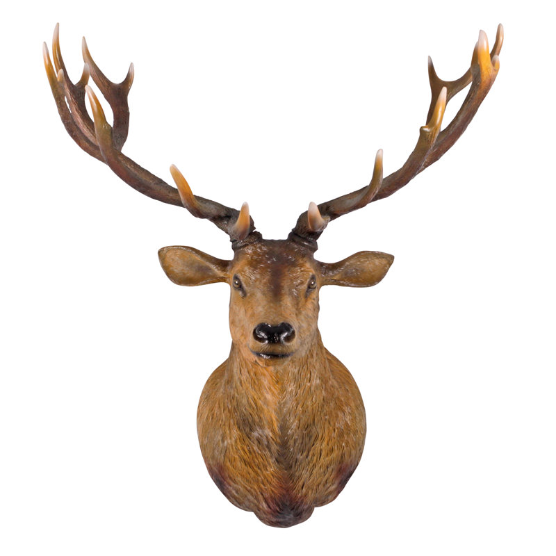 Sculpture murale «Big Antler Buck»