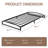 Low Bed Frame Twin XL Size. 6 Inch  Metal Platform California King Bed Frame with Arch Design. Easy Assembly. Strong Bearing Capacity. No Box Spring Needed-509896948