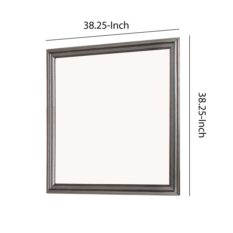 Miroir pour commode, Gris/argent