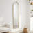 Ardenne 70.8" x 15.9'' Antique Gold Metal Frame Arched Full Length Mirror