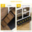 Lapin en bois brun avec roulettes, bureau et table d'appoint, cage imperméable pour petits lapins, qualité compacte, design