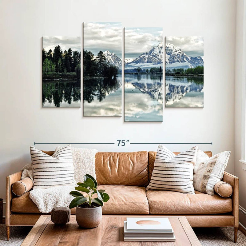 Ensemble 4 pièces Jackson Hole On Canvas, H 42 po x l 68 po x P 1,25 po