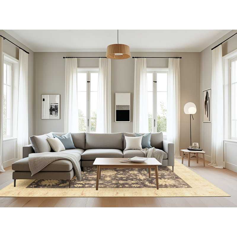 Tapis abstrait moderne 3787, Rectangle 8 pi x 12 pi