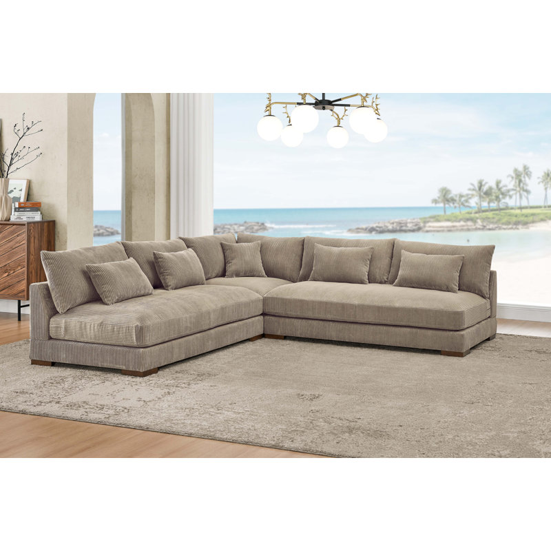 Canapé modulaire réversible de 108 po de large Caileigh, 46 cm H x 30 cm L