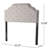 Button Headboard In Grey - Queen & Full Sized For Modern Bedroom Style Diamond Stitch And Intriguing Nailhead Accents Fabric Upholstered Assembly Required Contemporary Grandeur Captivating