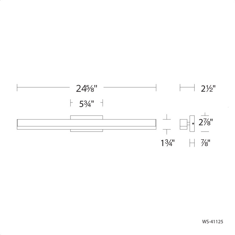 Dimmable LED Bath Bar, Brushed Aluminum