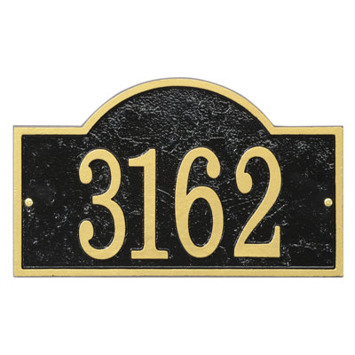 Plaque d'adresse murale 1 ligne rapide et facile