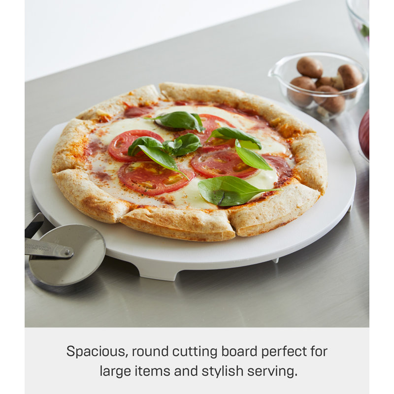 White Round Magnetic Polypropylene Cutting Board