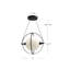 Luminaire suspendu sphère 1 lumière DEL Aries-88045216-88045218