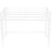 White Twin Xl Metal Loft Bed Featuring Easy Assembly Process, Guardrails, And Space - Saving Layout In Dormitory Bed, Strong Support Structure, Open Lower Space, To Climb