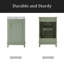 Petit meuble-lavabo moderne de 20 pouces avec lavabo en céramique - 20 * 14,5 * 33,3 pouces, rangement spacieux, 1 porte à fermeture douce-852431686