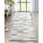 Espey Geometric Blue/Grey/Gold Rug-66176841