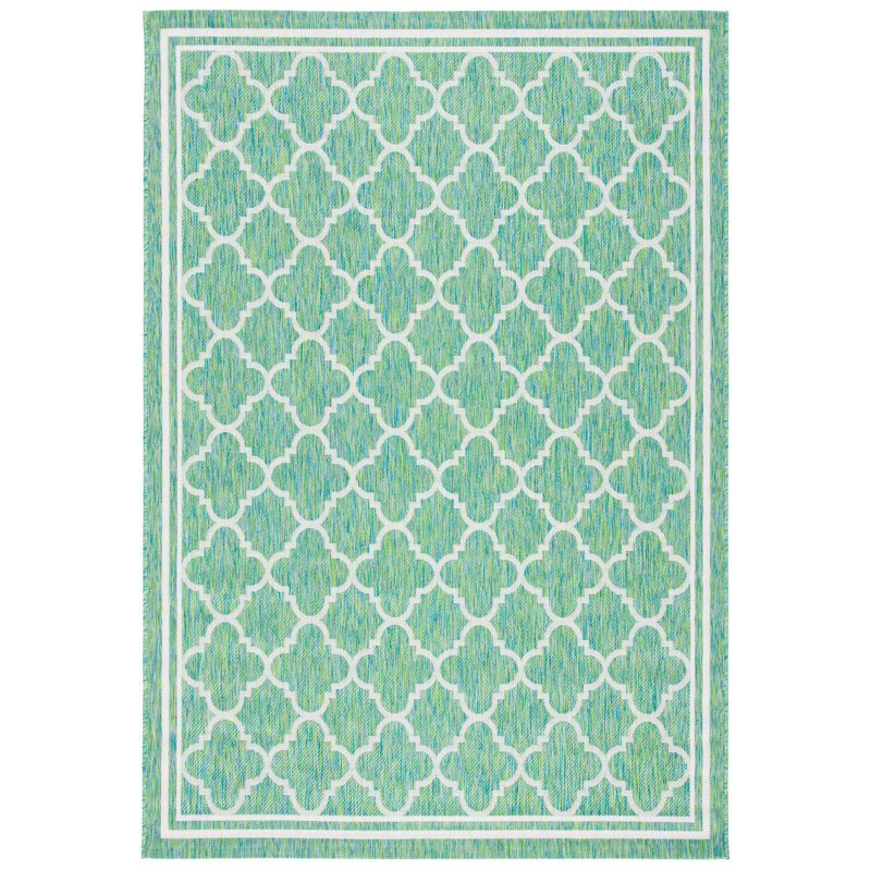 Tapis d'intérieur / extérieur à motif géométrique Almine Performance, Rectangle 9 pi x 12 pi