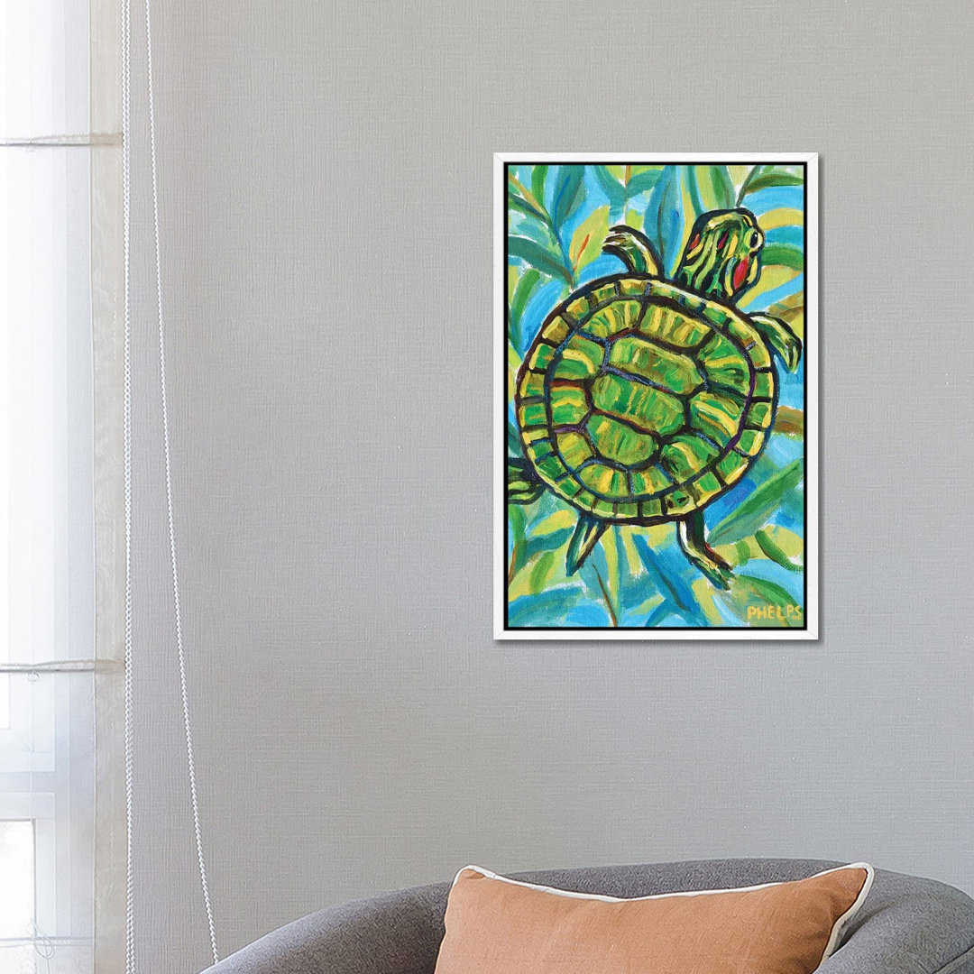 Slider Turtle von Robert Phelps - Gallery-Wrapped Canvas Giclée on Canvas