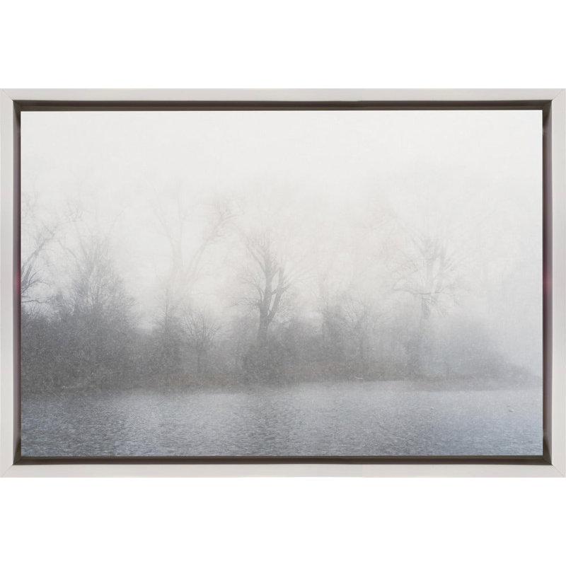 Paysage brumeux, H 24 po x l 20 po, Noir
