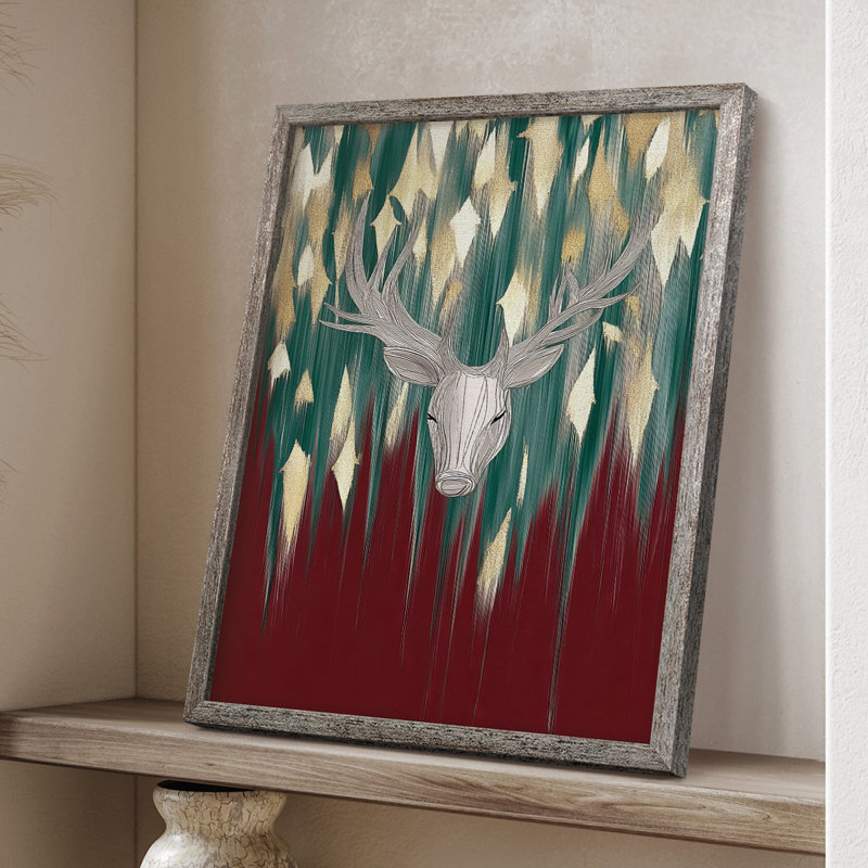 «Christmas Holiday», reproduction encadrée CC XXXII - bois massif, H 15 po x l 12 po