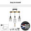 3 - Light Black Pendant