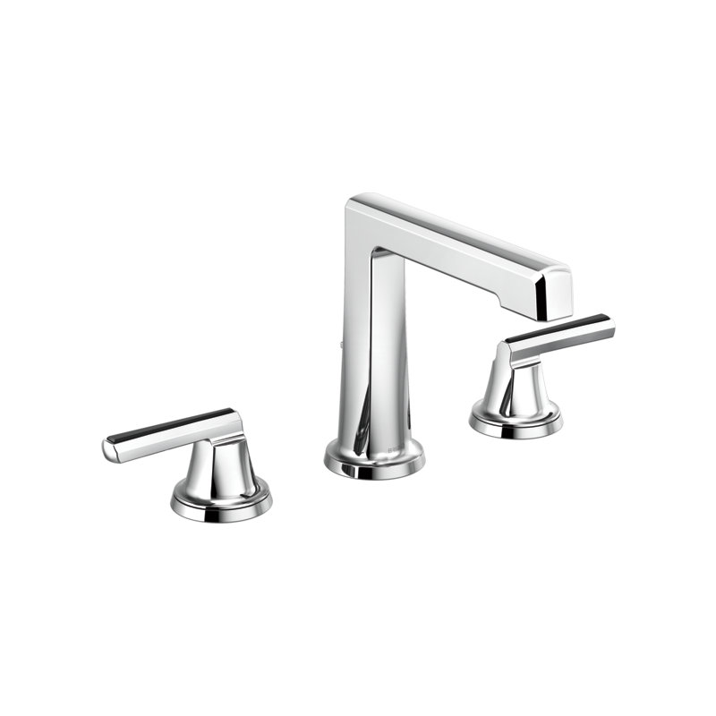 Levoir® Two-Handle Wall Mount Lavatory Faucet - Less Handles, Lever, Polished Chrome, Low