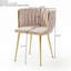 Chaise rembourrée en velours-118095821