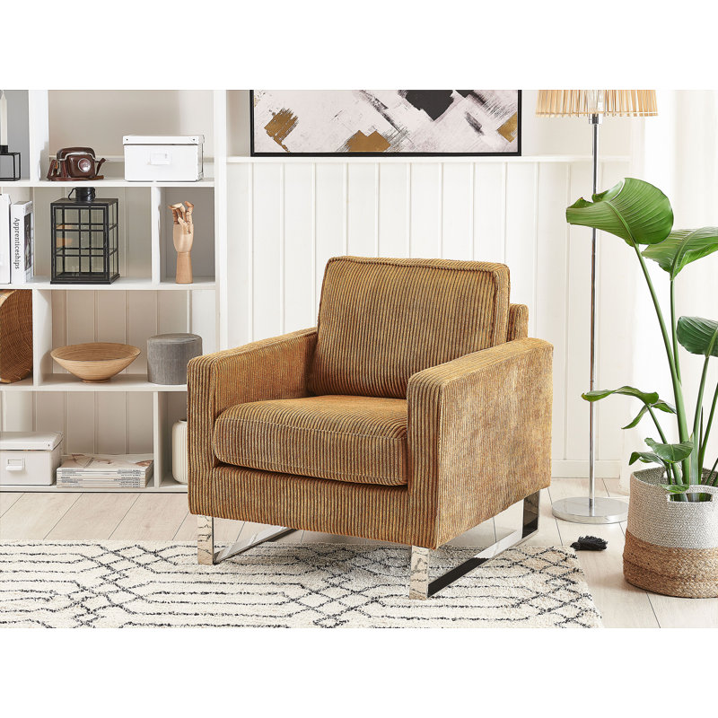 Remley Upholstered Armchair, Mustard