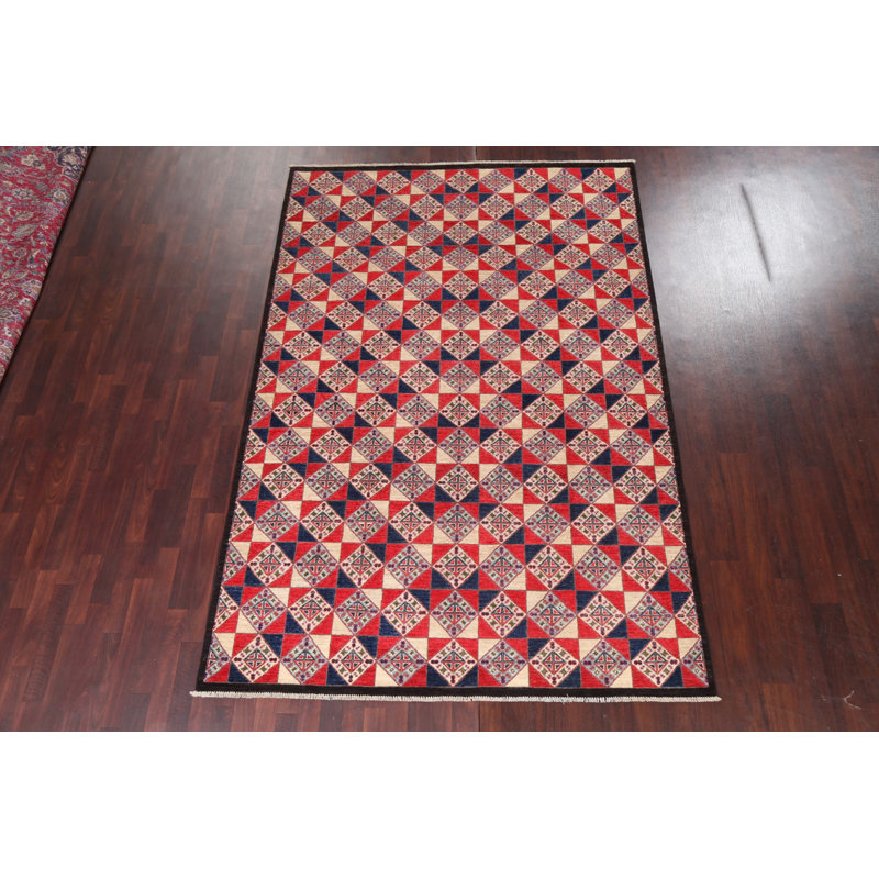 Tapis oriental à teinture végétale Kazak