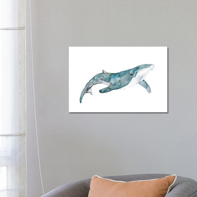 Whale by ANDA Design - Wrapped Canvas Gallery-Wrapped Canvas Giclée