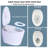 Yingze Luxury Smart Toilet, Built-In Bidet, Auto Flush, Heated Seat, Warm Dryer, Night Light-106240974