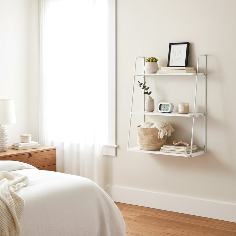 Ranjeet 3 Piece Tiered Shelf, White