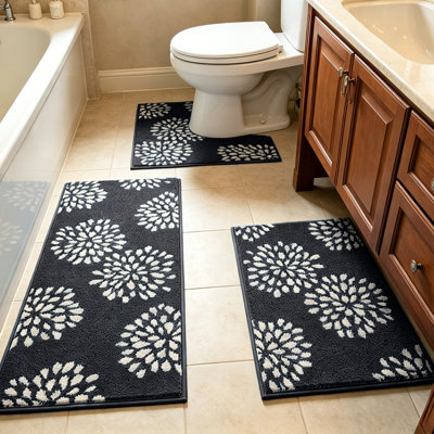 Ensemble de tapis de salle de bain 3 pièces