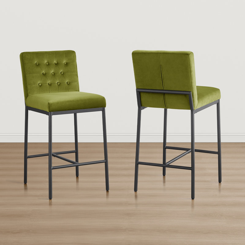 Tabouret de comptoir Modern, Vert olive