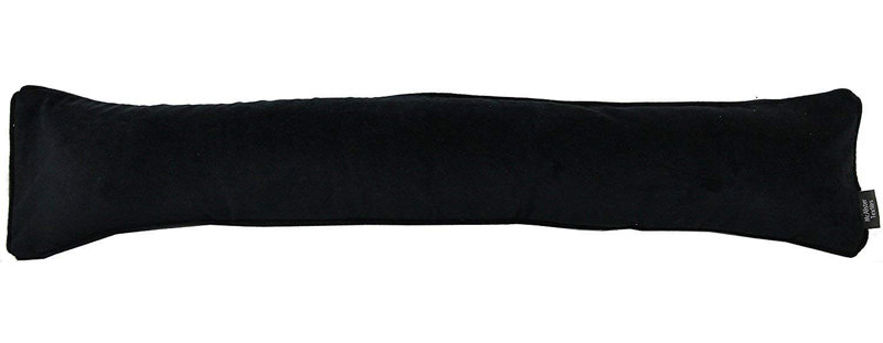 Farreli Fabric Draught Excluder, Black