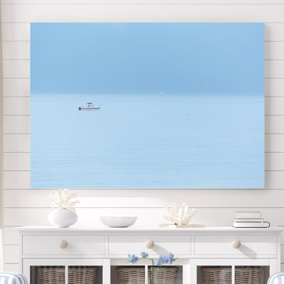Klag " Cool & Misty Ocean Blue " Acrylic Painting