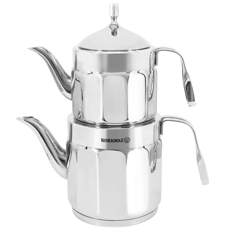 Korkmaz Théière en acier inoxydable