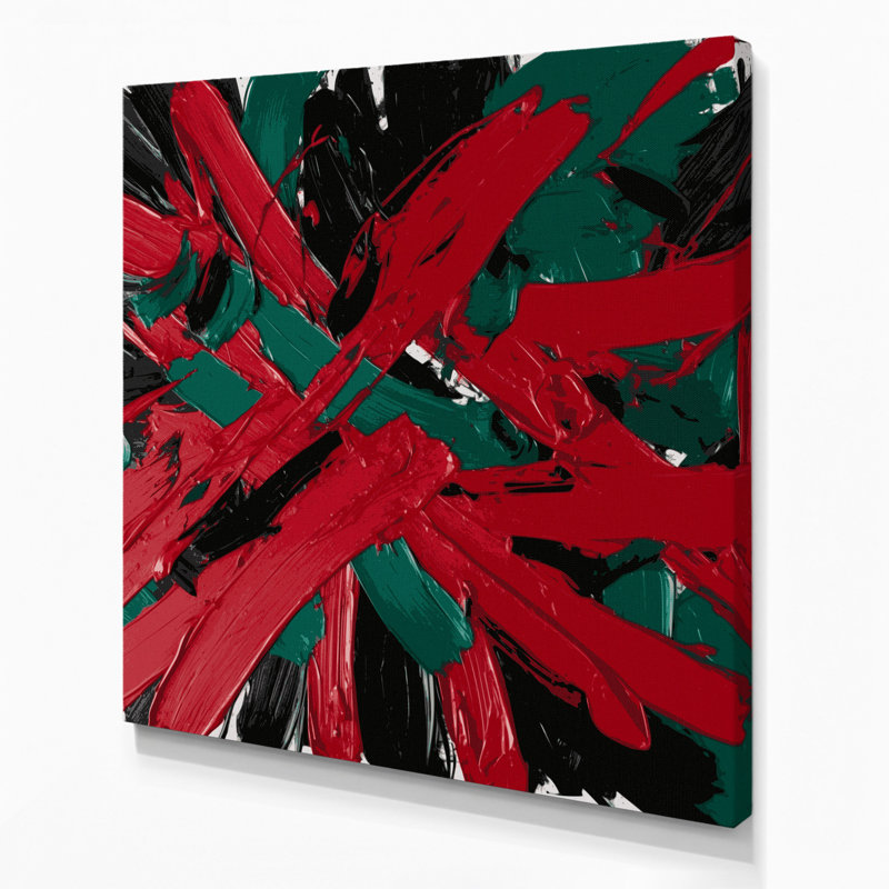 «Neo Expressionism 37», art mural sur toile bleue, H 16 po x l 16 po
