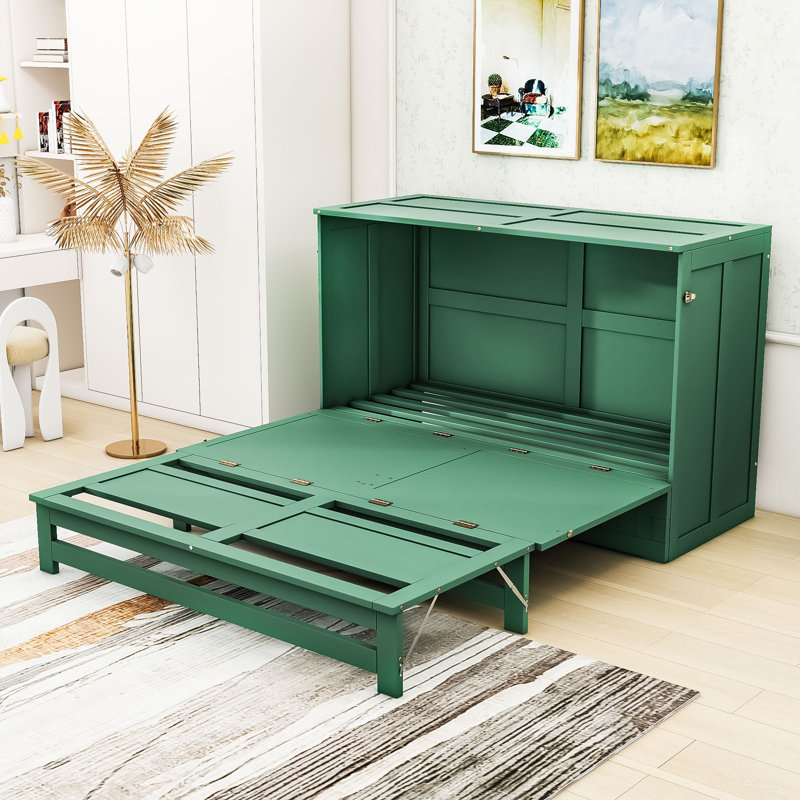 Queen Murphy Bed with Built-In Charging Station and Drawer
