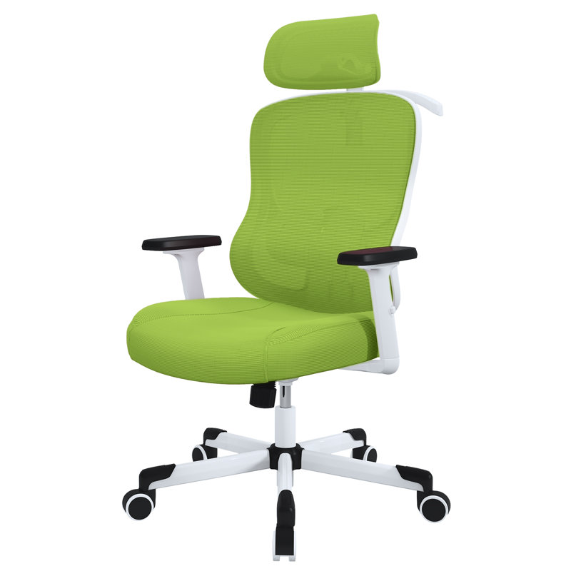 Fauteuil de bureau ergonomique Mazlack, Vert