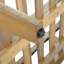 Ensemble de canapé modulaire d'extérieur en bois d'acacia 5 places