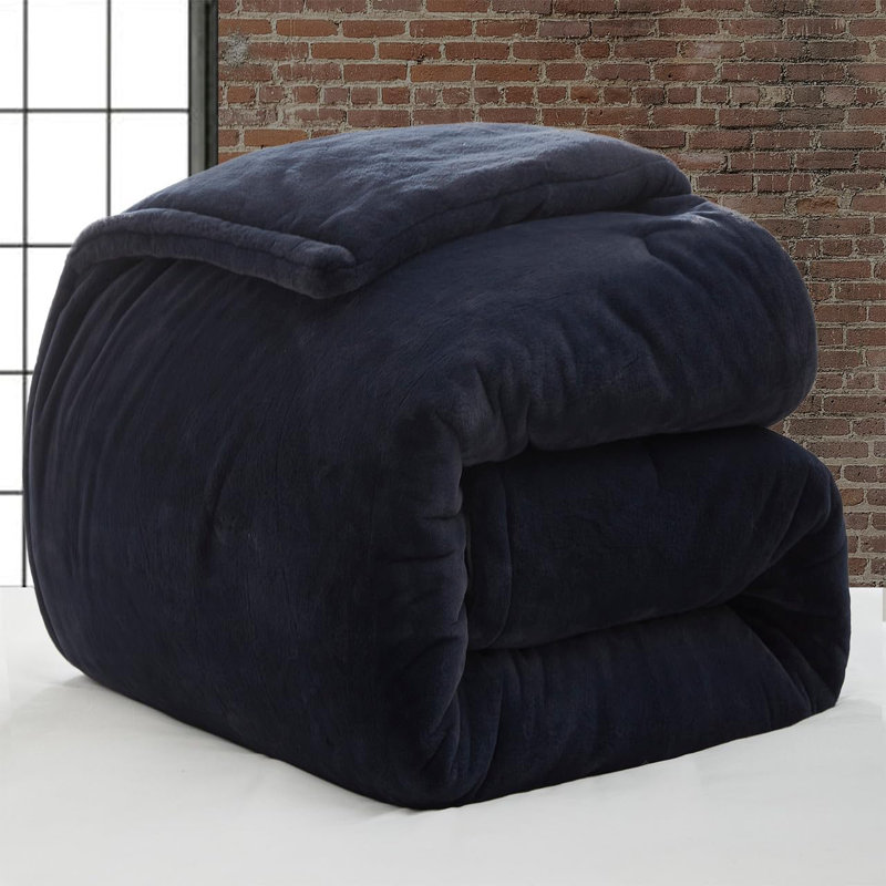 Coma Inducer Softer than Soft Oversized Comforter Set, Queen Comforter + 2 Standard Shams, Blue
