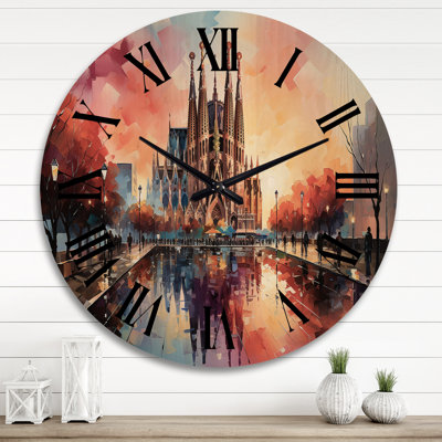 Horloge murale en bois massif Ollyver